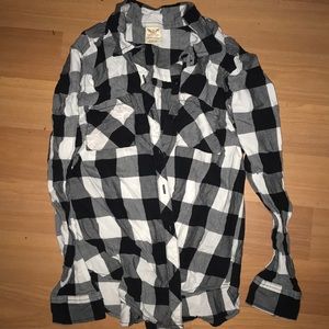 Fade glory bottom down long sleeve shirt small